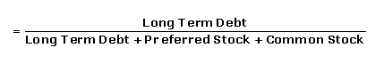 Long-Term Debt To Capitalization Ratio